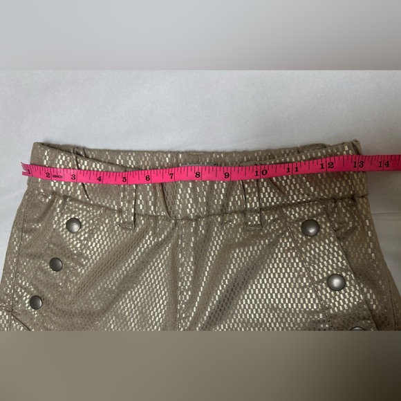 Bevy Flog Dafna Button Capri Flog Pants - Gold💥 - Picture 5 of 12